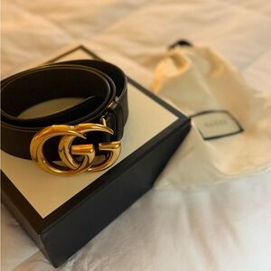 GG MARMONT WIDE GUCCI BELT